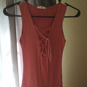 Pretty salmon colored shirt like new never worn